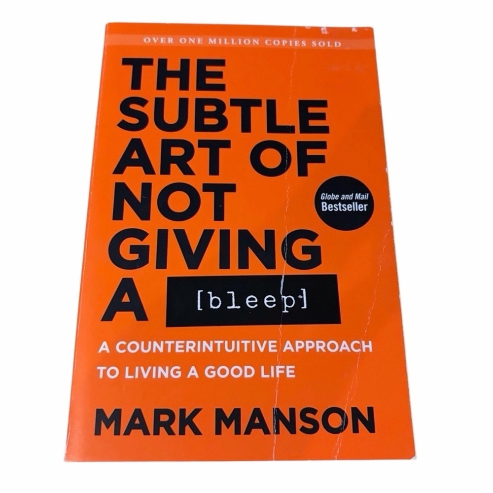 2/$12 The Subtle Art of Not Giving a [Bleep] Book by Mark Manson Paperback
